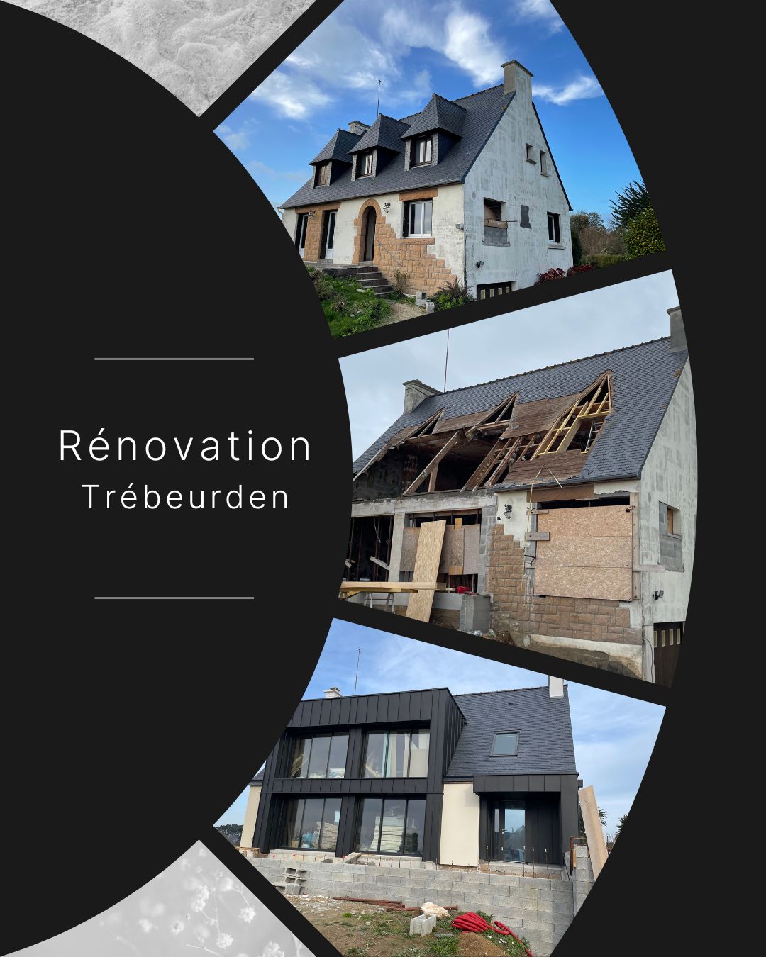 Rénovation d’une maison à Trébeurden